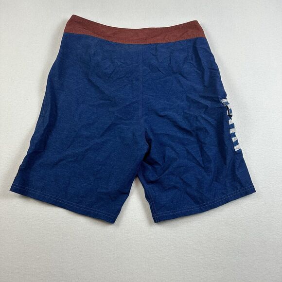 Roark Revival Shorts Mens 32 Blue Cargo Board Shorts Swim Stretch Drawstring - Picture 5 of 13